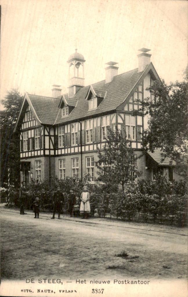 De Steeg - Het nieuwe Postkantoor, Verzamelen, Ansichtkaarten | Nederland, Gelopen, Gelderland, Voor 1920, Ophalen of Verzenden