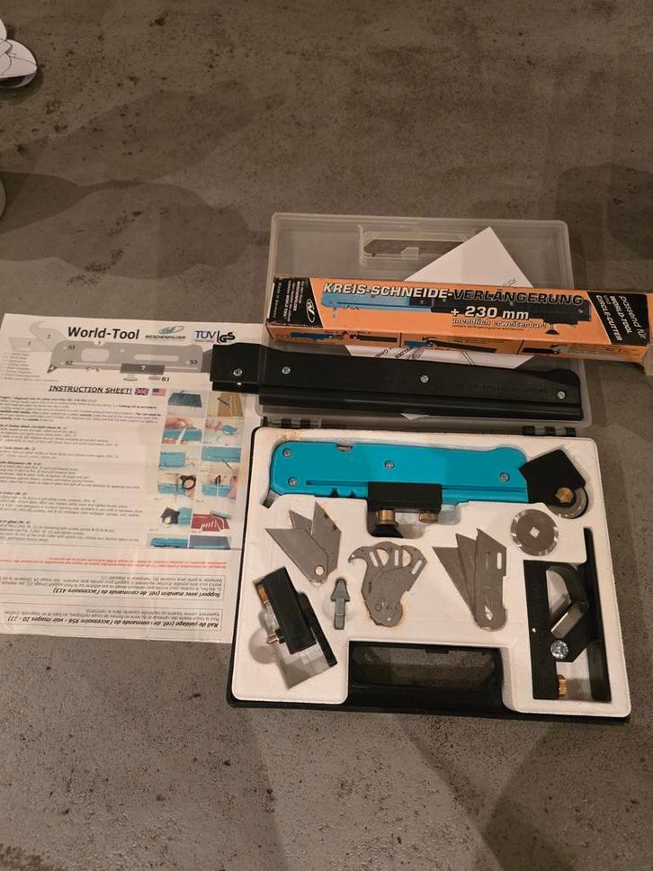 Worldtool Cirkelsnijder met accessoires, Hobby en Vrije tijd, Overige Hobby en Vrije tijd, Nieuw, Ophalen of Verzenden