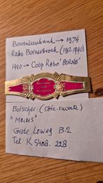 Sigarenbanden Bornerbroek, Verzamelen, Rookartikelen, Aanstekers en Luciferdoosjes, Ophalen, Zo goed als nieuw, Sigarenbandjes