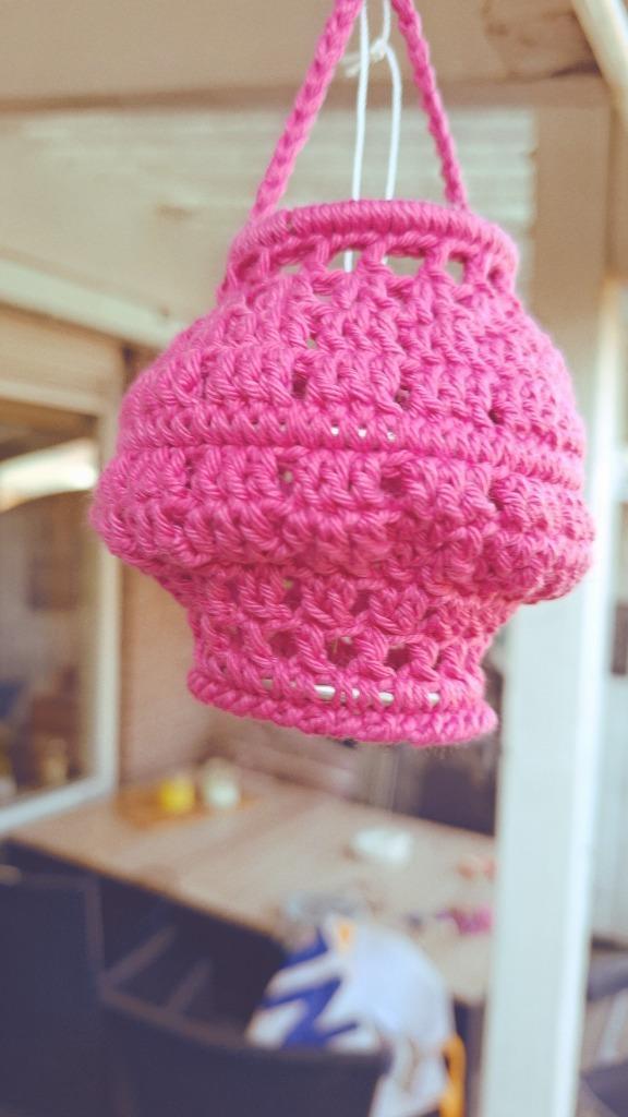 lampion, gehaakt, Huis en Inrichting, Lampen | Kroonluchters, Nieuw, Overige materialen, Ophalen of Verzenden