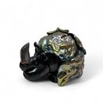 Bernard Heesen (geb. 1958). Glazen neushoorn 2008, Antiek en Kunst, Antiek | Glas en Kristal, Ophalen of Verzenden