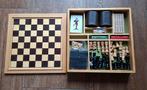 Houten schaakspel en spellendoos NIEUW, Hobby en Vrije tijd, Gezelschapsspellen | Bordspellen, Ophalen of Verzenden, Nieuw