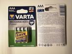 Varta AAA Recharge Power 1000mAh oplaadbare batterijen (4st), Audio, Tv en Foto, Accu's en Batterijen, Ophalen of Verzenden, Nieuw