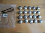 moerdoppen (20) zilverkleurig, Auto diversen, Ophalen of Verzenden, Zo goed als nieuw