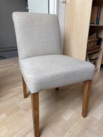 2 Rivièra Maison Stoelen Beige met Houten Poten, Huis en Inrichting, Stoelen, Ophalen, Twee, Overige kleuren, Zo goed als nieuw