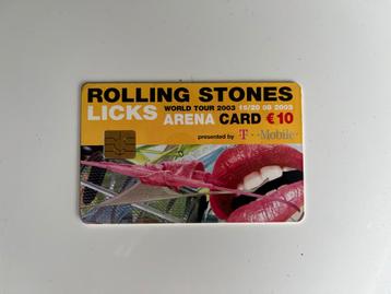 Rolling Stones Licks Arena Card 2003 - Zeldzaam! beschikbaar voor biedingen