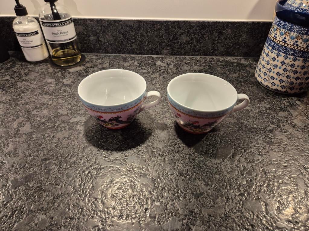 Albert Heijn grote mokken met vogel erop 2 stuks, Huis en Inrichting, Keuken | Servies, Ophalen of Verzenden, Zo goed als nieuw