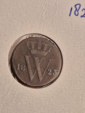Halve Cent 1823 Willem I - Utrecht beschikbaar voor biedingen