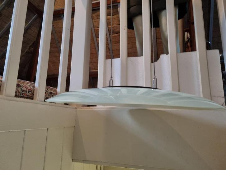 design hanglamp, Huis en Inrichting, Lampen | Hanglampen, Zo goed als nieuw, Minder dan 50 cm, Glas, Ophalen of Verzenden