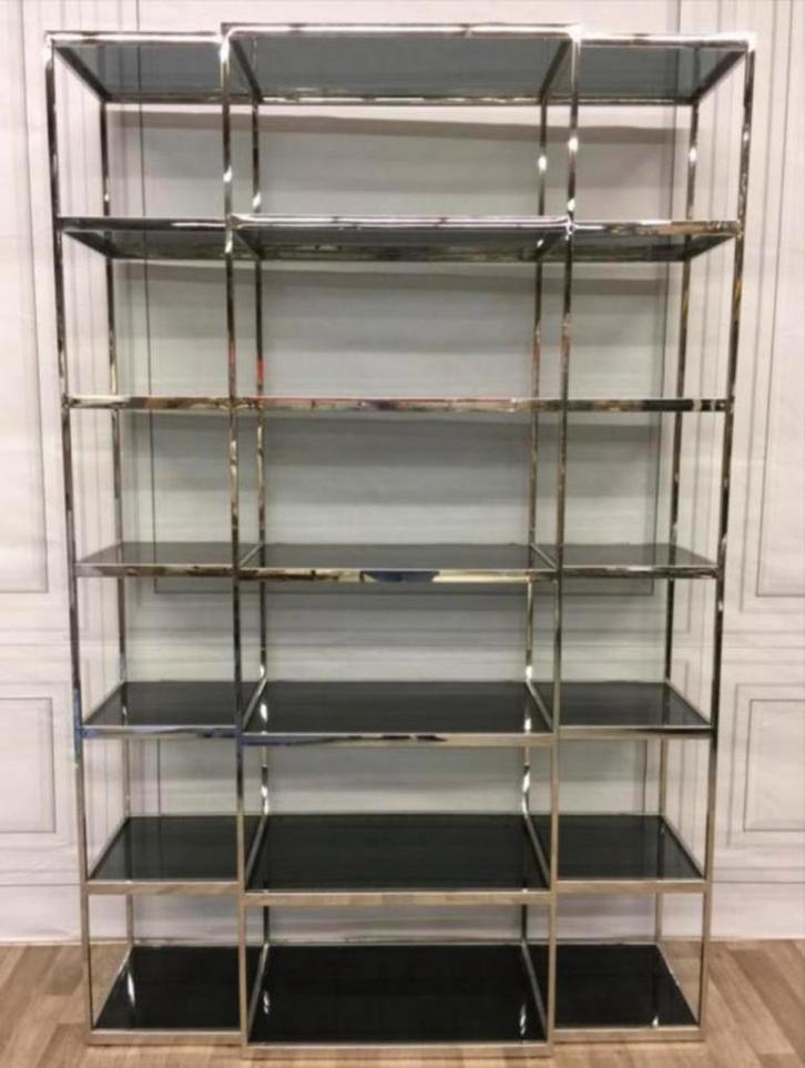 Design Wandkast Eichholtz QBIQ open kast boekenkast, Huis en Inrichting, Kasten | Wandmeubels, Zo goed als nieuw, Minder dan 100 cm