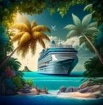 Diamond Painting Cruiseschip 50x50cm vierkante steentjes, Ophalen of Verzenden, Nieuw, Materiaal