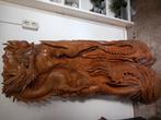 Houten draak met vogel, Antiek en Kunst, Ophalen