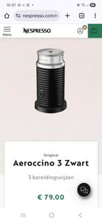 Aeroccino 3 zwart Nespresso melkopschuimer, Witgoed en Apparatuur, Melkopschuimers, Ophalen, Nieuw, Elektrische melkopschuimer