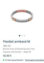 Energetix flexibele armband bicolor M van € 42 voor € 29, Sieraden, Tassen en Uiterlijk, Ophalen of Verzenden, Nieuw, Zilver, Staal