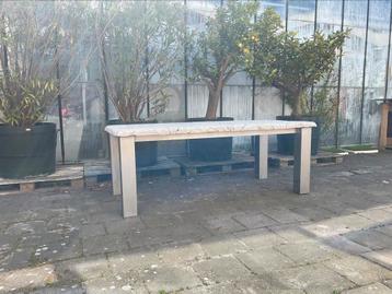 Unieke tuintafel van beton. Enig in zijn soort…. beschikbaar voor biedingen