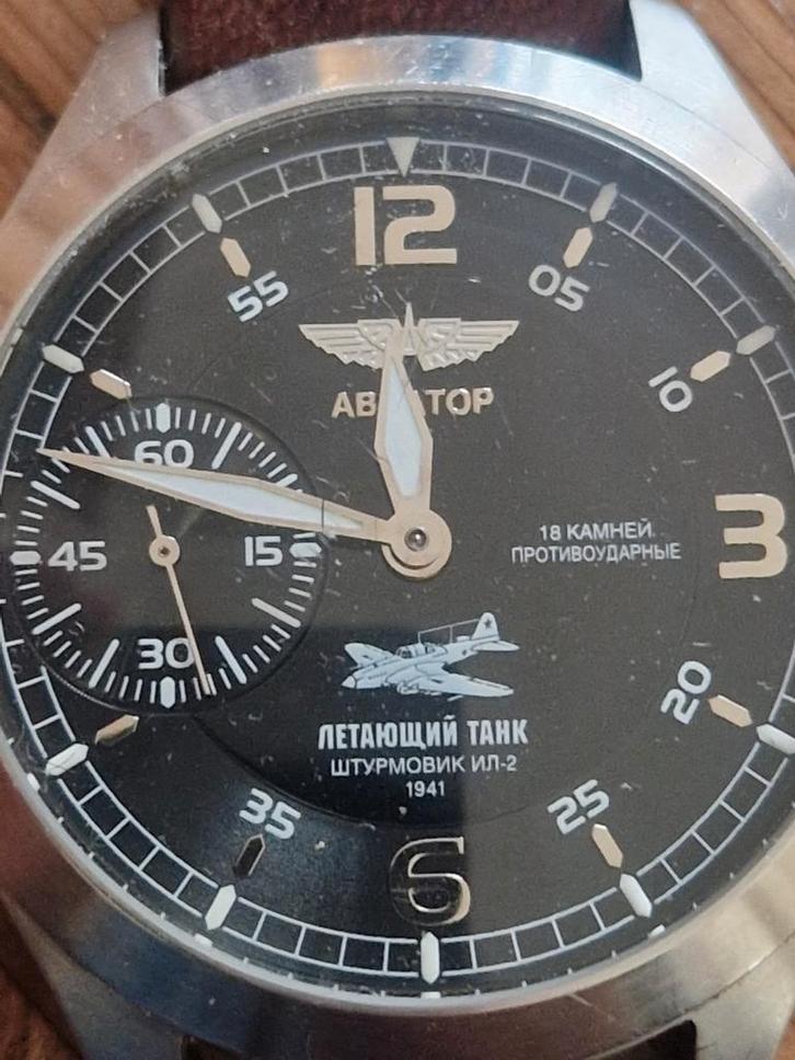 Abnatop Polshorloge -, Sieraden, Tassen en Uiterlijk, Horloges | Heren, Gebruikt, Polshorloge, Overige merken, Staal, Leer, Ophalen of Verzenden