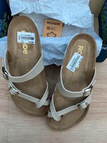 Rohde Leather Sandals – Natural – Size 39– Brand New! beschikbaar voor biedingen