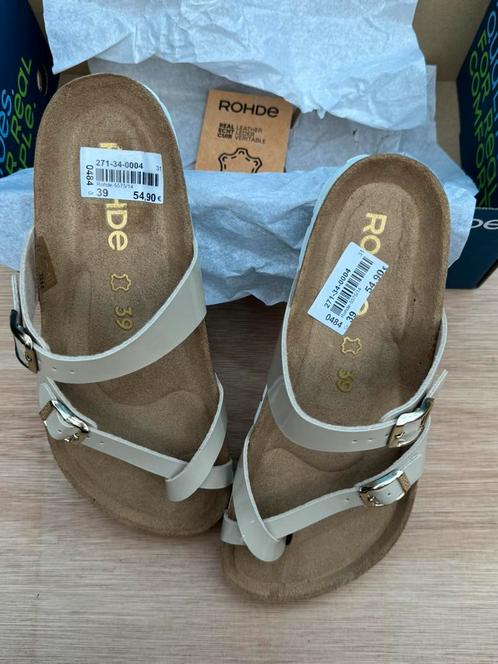 Rohde Leather Sandals – Natural – Size 39– Brand New!, Kleding | Dames, Schoenen, Nieuw, Beige, Ophalen of Verzenden