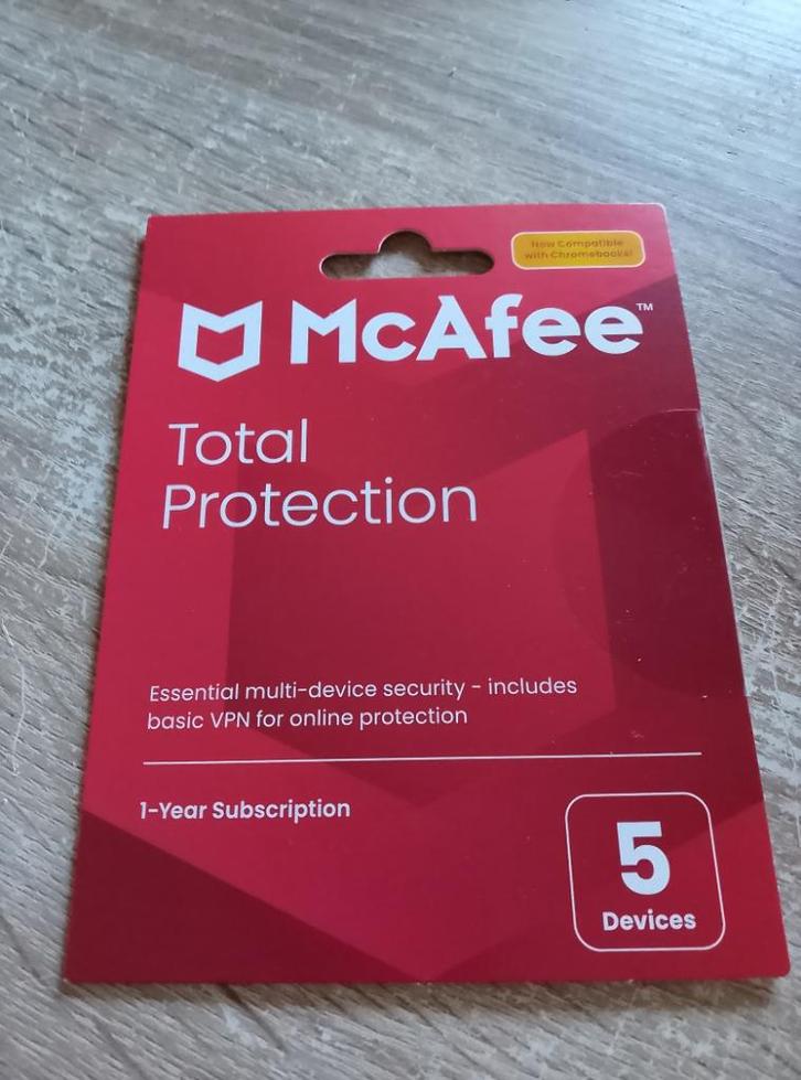 Mcafee Total Protection 2025/2026, Computers en Software, Antivirus- en Beveiligingssoftware, Nieuw, MacOS, Windows, Android, Ophalen of Verzenden