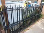 Massief IJzeren Sierhekwerk Poort, Tuin en Terras, Tuinhekken en Hekwerk, Ophalen, Met poort, Gebruikt, Sierhekwerk