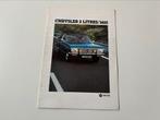 Folder Chrysler 2 litres/ 1610 1977, Ophalen of Verzenden, Zo goed als nieuw