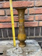 Oude antieke vintage koperen vaas zgan design, Ophalen of Verzenden