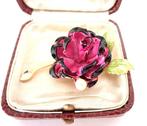 Vintage bloemenbroche, Verzenden, Gebruikt, Overige materialen