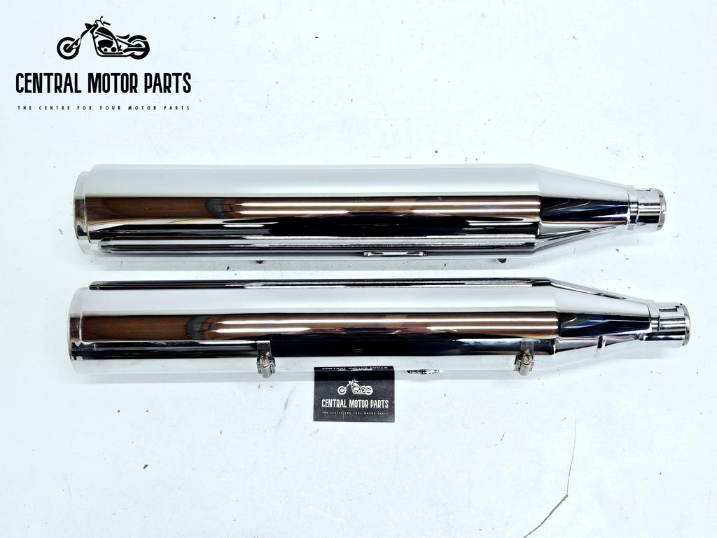 Chromen dempers + Hittenschilden Softail 2021-2024, Motoren, Onderdelen | Harley-Davidson, Niet ingevuld, Gebruikt, Niet ingevuld