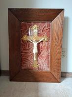 Kruisbeeld Jezus in bol glas Antiek, Ophalen