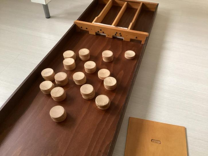Sjoelbak - Klassiek Bordspel, Hobby en Vrije tijd, Gezelschapsspellen | Bordspellen, Gebruikt, Een of twee spelers, Ophalen
