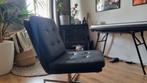 Zwarte leren designerstoel, Huis en Inrichting, Ophalen, Zo goed als nieuw, Zwart, Eén