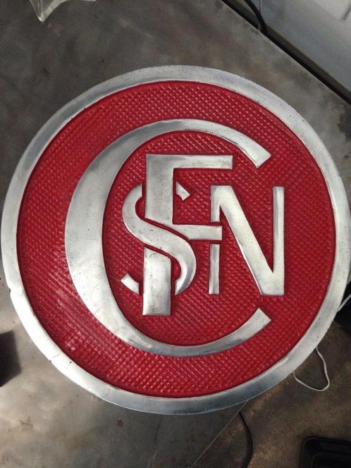 orgineel aluminium sncf kopbord lokomotief BB 63000 of 63500, Verzamelen, Spoorwegen en Tramwegen, Gebruikt, Trein, Overige typen