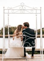 Trouwprieel, backdrop, bruiloft decoratie, trouwbankje, Ophalen, Geboorte of Huwelijk