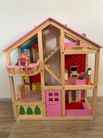 Houten poppenhuis HEMA met meubeltjes, Ophalen, Gebruikt, Poppenhuis