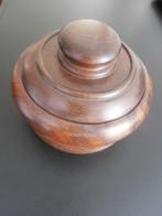Hout Tabak-Pot Mahonie 1975, Verzamelen, Rookartikelen, Aanstekers en Luciferdoosjes, Verzenden, Zo goed als nieuw, Tabaksdoos of Verpakking