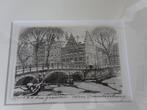 Cornelis Brandenburg - Amsterdam - Huis a/d drie grachten, Antiek en Kunst, Ophalen of Verzenden