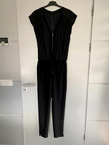 J234 Summum maat 36/38=S/M jumpsuit playsuit overal zwart beschikbaar voor biedingen
