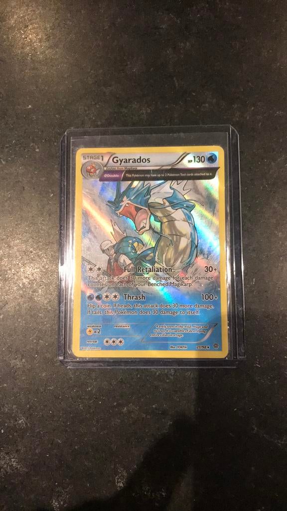Pokemonkaart gyarados  uit 2015, zgan, Ophalen of Verzenden, Zo goed als nieuw