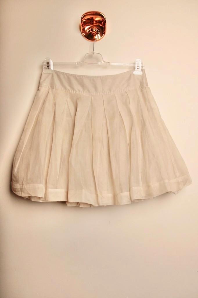 PAUW Prachtige zijden rok S 1x gedragen Winkelpr. € 1000,-, Kleding | Dames, Rokken, Zo goed als nieuw, Maat 36 (S), Beige, Boven de knie