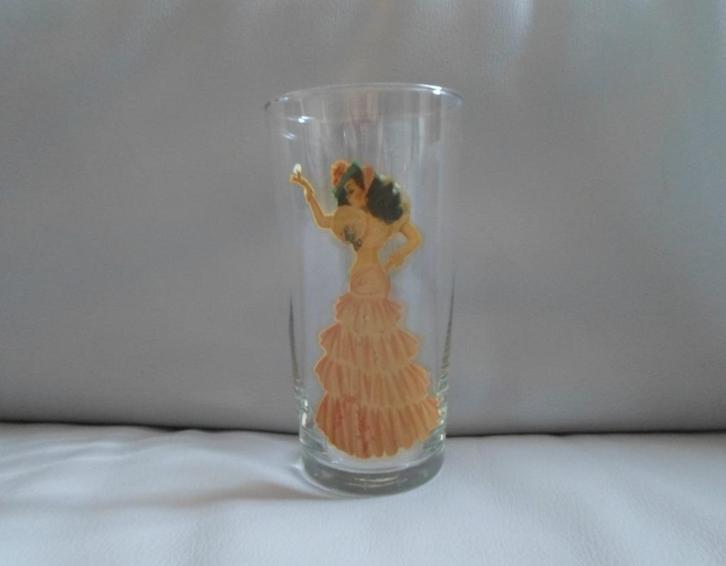 Vintage Glas Erotisch Danseres, Verzamelen, Glas en Borrelglaasjes, Zo goed als nieuw, Ophalen of Verzenden