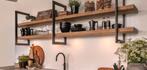 Keukenrek Wandrek wijnrek industrieel, Huis en Inrichting, Woonaccessoires | Wandplanken en Boekenplanken, Ophalen of Verzenden