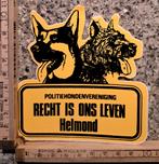 Vintage sticker Herdershond bouvier Politiehondenvereninging, Ophalen of Verzenden, Zo goed als nieuw