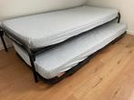 Logeerbed / onderschuifbed 2 persoons 180x200, Huis en Inrichting, Slaapkamer | Bedden, Ophalen, Zwart, Tweepersoons, Zo goed als nieuw