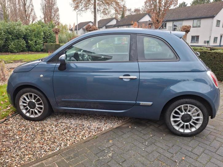 Fiat 500 0.9 Twinair 2012 Blauw, Auto's, Fiat, Particulier, Airbags, Airconditioning, Bluetooth, Centrale vergrendeling, Lichtmetalen velgen