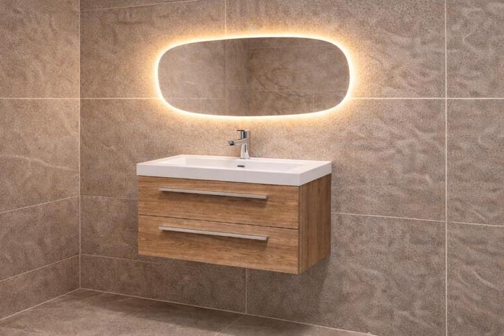 ondiep badmeubel 60 - 80 - 100 diepte slechts 38cm NIEUW!, Doe-het-zelf en Verbouw, Sanitair, Nieuw, Wastafel, Ophalen of Verzenden