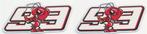 Marc Márquez, 93 metallic sticker set #1, Motoren, Ophalen of Verzenden
