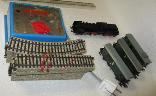 Marklin ANALOOG Stoom Trein, met loc, wagons, rails en trafo, Hobby en Vrije tijd, Modeltreinen | H0, Gebruikt, Treinset, Wisselstroom