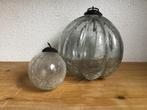 Grote zware gkazen heksenbal craquelé. Helder glas., Ophalen of Verzenden, Zo goed als nieuw