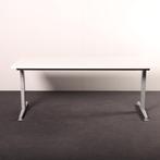 Instelbaar bureau Aspa 160x80cm alu frame 63-84cm, Ophalen of Verzenden, In hoogte verstelbaar, Gebruikt, Bureau