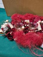 -	Tafelstuk met wacinehouders rood, Ophalen of Verzenden, 'T Olde Gre-j, Info@toldegrej.nl, Endepoelstraat 20f Didam